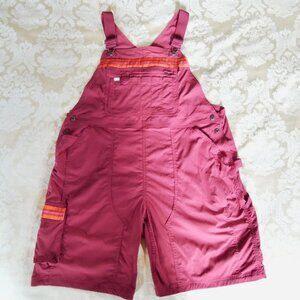 Duluth Trading Co. Burgundy Heirloom Gardening Short Overalls XXL